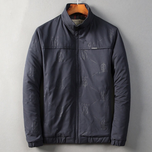 バーバリーメンズダウンパディングr011802(ブラック/ネイビー)