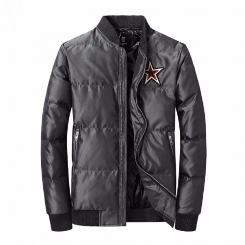 ジバンシィメンズパッチダウンパディングv0218.チャコール