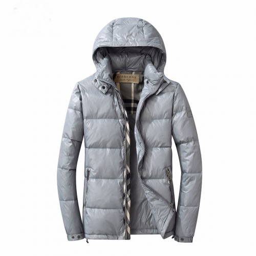 バーバリーメンズダウンパディングr01187.グレー