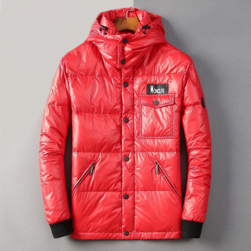 モンクレールメンズパッチモダンダウンパディングc0822レッド