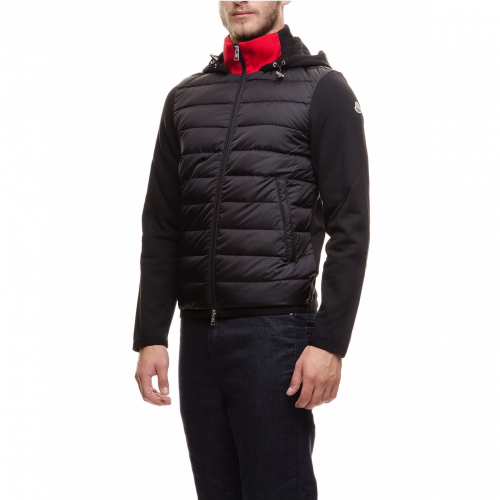 モンクレールメンズパッチモダンダウンパディングc0814.2(ブルー/ブラック)