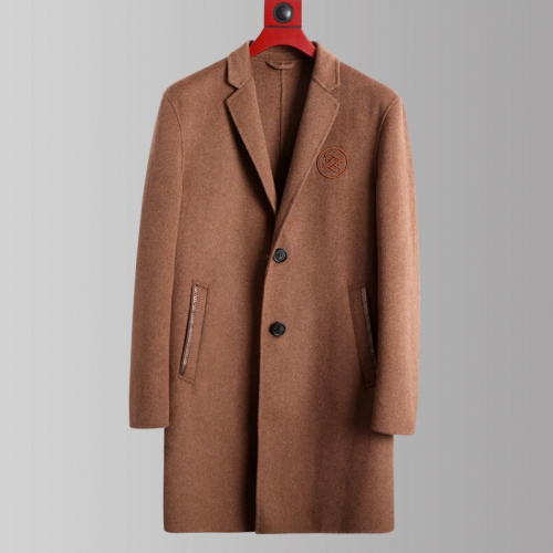 ェンディメンズカシミヤコートn0338.ブラウン