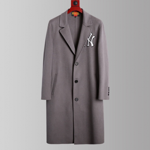 グッチメンズパッチカシミヤコートc01430.グレー