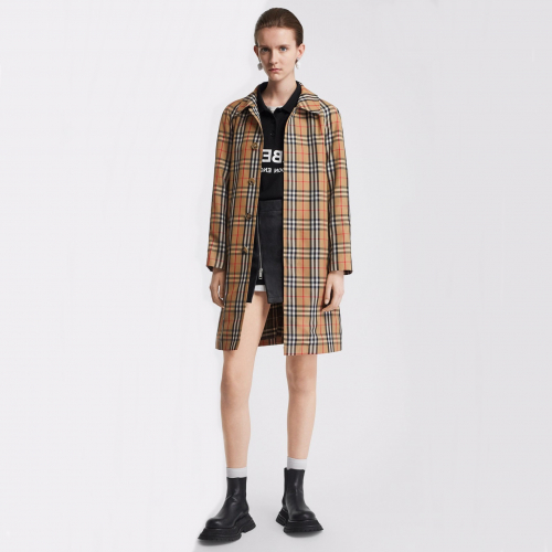 バーバリーレディースヴィンテージコットントレンチコートr01217ベージュ