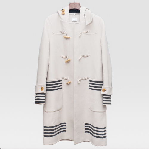 トムブラウンメンズカジュアルカシミヤコートm0335.アイボリー