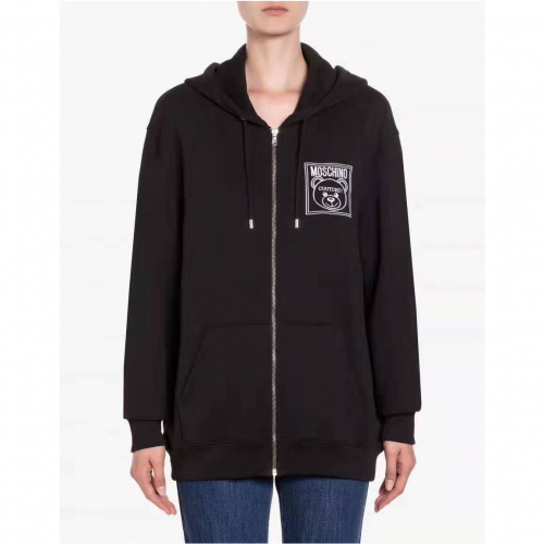 モスキーノメンズテディコットンフーディs0030ブラック