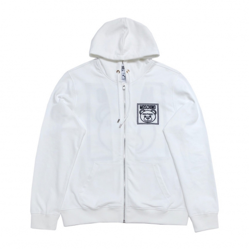 モスキーノメンズテディコットンフーディs0031ホワイト