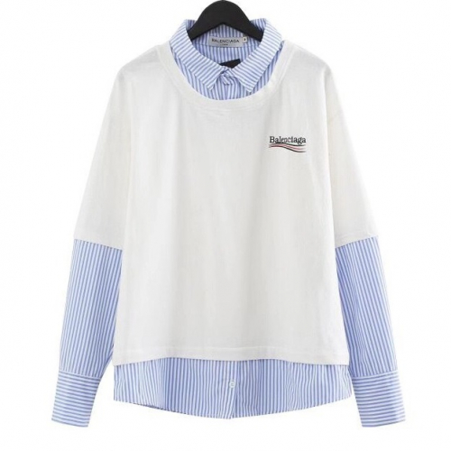 バレンシアガメンズオーバーサイズコットンシャツl0311ホワイト