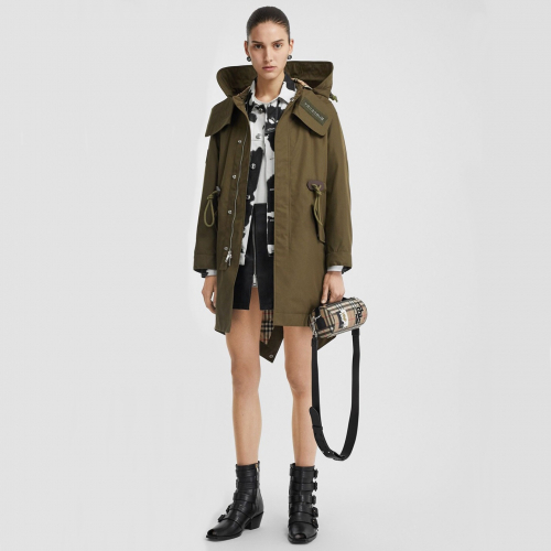 バーバリーレディースヴィンテージコットントレンチコートr012362(カーキ/ベージュ)
