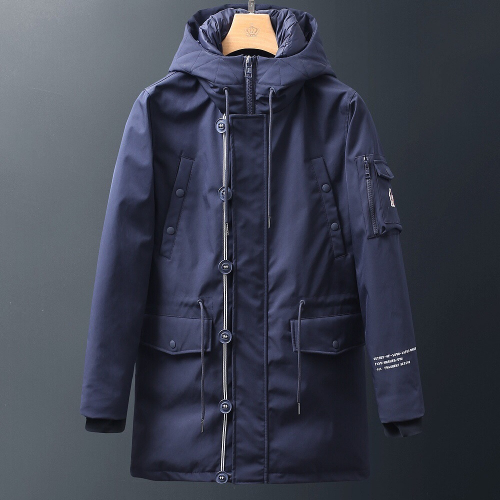 モンクレールメンズパッチモダンダウンパディングc0843ネイビー