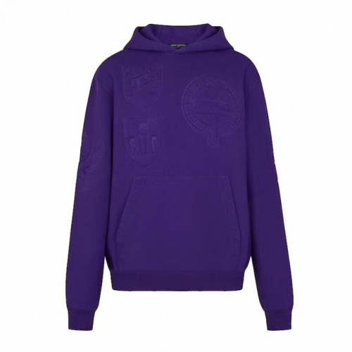 ルイヴィトンメンズオーバーサイズコットンフーディu01287パープル