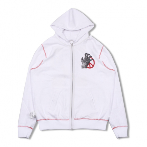 オフホワイトメンズオーバーサイズフーディf0174ホワイト