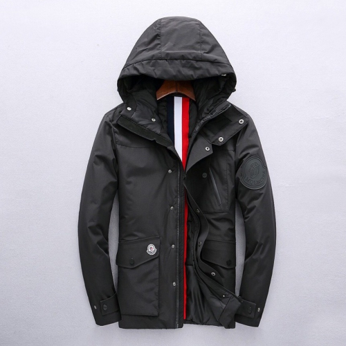 モンクレールメンズパッチモダンダウンパディングジャケットc0876ブラック