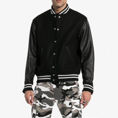 マスターマインドジャパンメンズスカルコットンレザージャケットs0031.ブラック