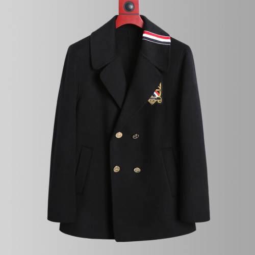 トムブラウンメンズカジュアルカシミヤコートm0364ブラック