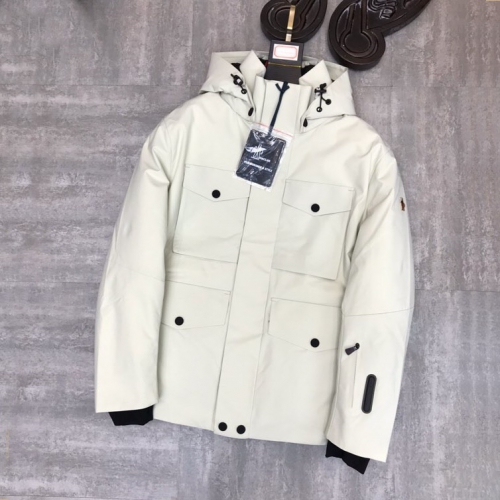 モンクレールメンズパッチモダンダックダウンパディングc0914ホワイト