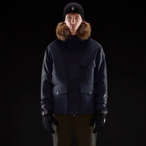 モンクレールメンズパッチモダンダックダウンパディングc0918.ネイビー