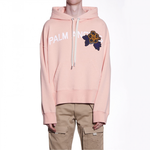 パームエンジェルスメンズオーバーサイズコットンフーディm0044ピンク