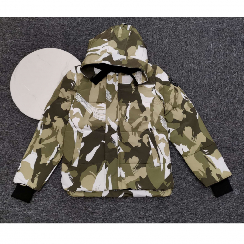 カナダグースメンズパッチカジュアルダックダウンジャケットn0193.カーキ