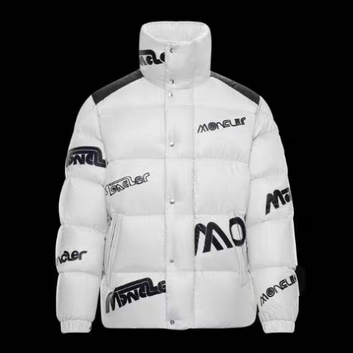 モンクレールメンズパッチモダンダックダウンパディングc0945ホワイト
