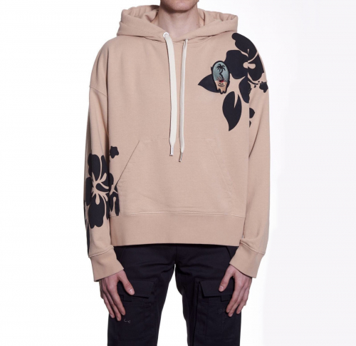 パームエンジェルスメンズオーバーサイズコットンフーディm0045ベージュ