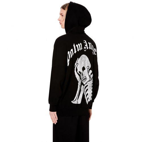 パームエンジェルスメンズオーバーサイズコットンフーディm0048ブラック