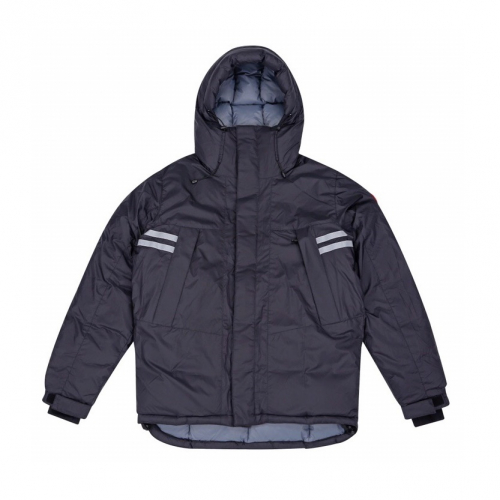 カナダグースメンズパッチカジュアルダックダウンパディングn0200.ネイビー