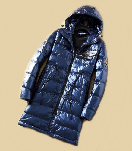 モンクレールメンズパッチモダンダウンパディングc0960ブルー