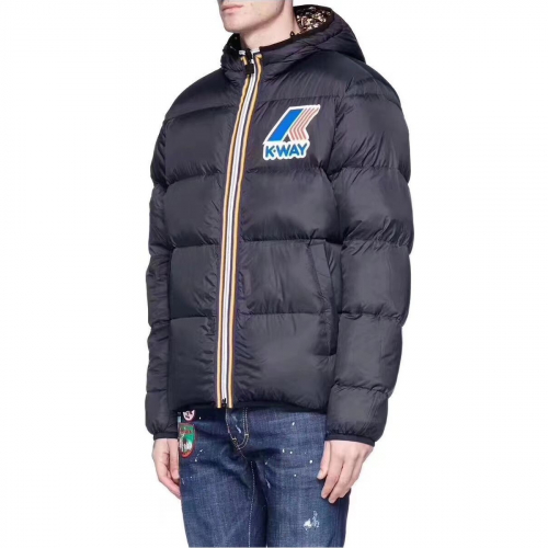 ディースクエアード2メンズダウン両面パディングq0028.ネイビー