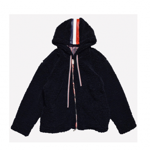 トムブラウンメンズカジュアルフランネルジャケットm0369.ブラック