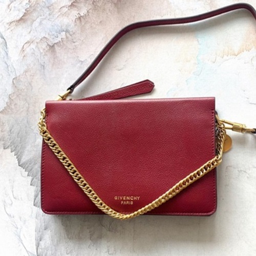 3,22ジバンシィ3レザーショルダーバッグ,B0308,22,レッド