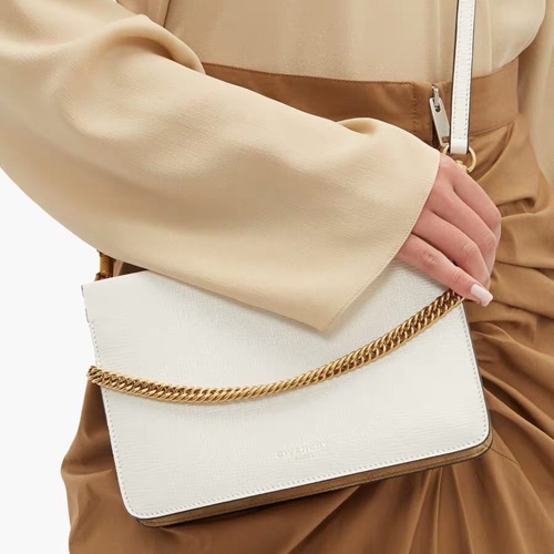 3,22ジバンシィ3レザーショルダーバッグ,B0310,22,ホワイト