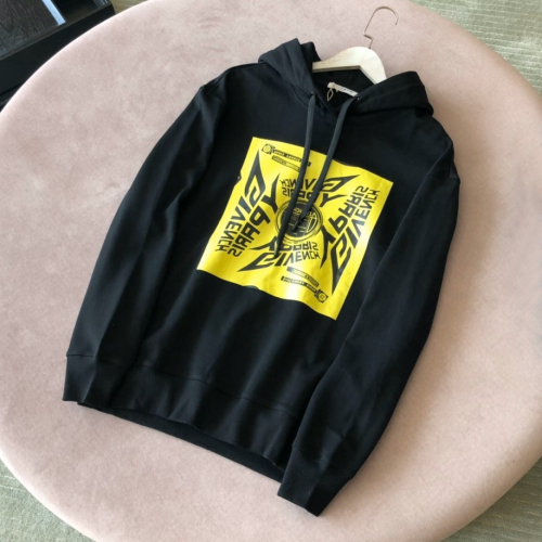 ジバンシィメンズウルフコットンフーディv0238ブラック