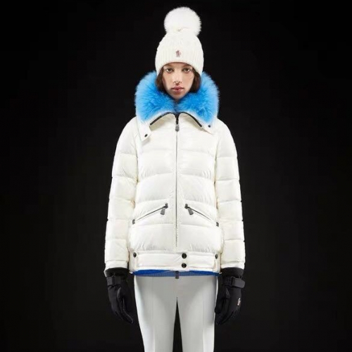 モンクレールレディースパッチモダンダウンパディングc09742(ブラック/ホワイト)