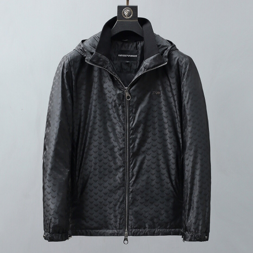 アルマーニメンズカジュアルダックダウンジャケットm0369ブラック