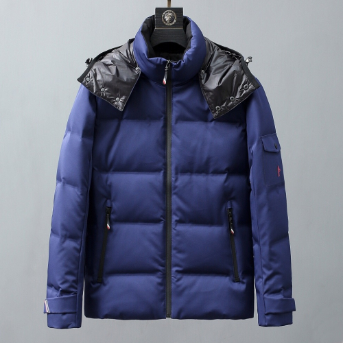 モンクレールメンズパッチモダンダックダウンパディングc0981ブルー