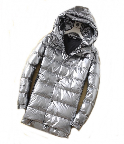 モンクレールメンズパッチモダンダウンパディングc0982シルバー