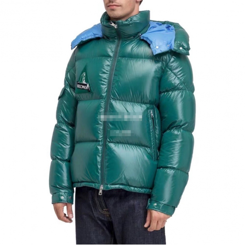 モンクレールメンズパッチモダンダックダウンパディングc0996グリーン