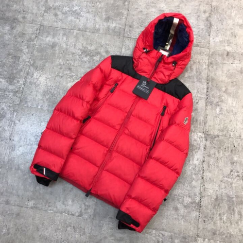 モンクレールメンズパッチモダンダックダウンパディングc01003.レッド