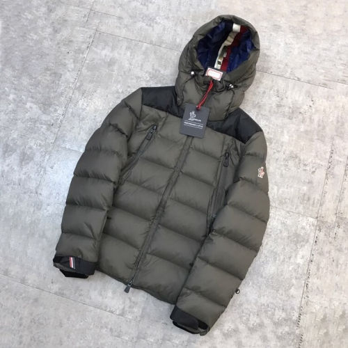 モンクレールメンズパッチモダンダックダウンパディングc01004.チャコール