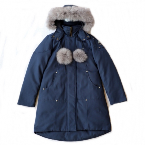 ムースナックルズレディースダウンパディングo0059ブルー