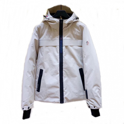 モンクレールメンズパッチモダンダックダウンパディングc01040ホワイト