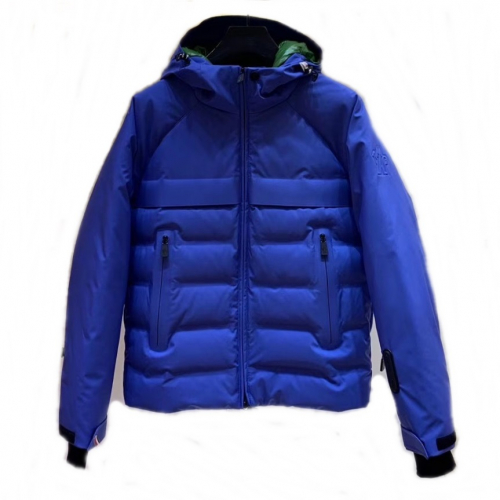 モンクレールメンズパッチモダンダックダウンパディングc01042ブルー