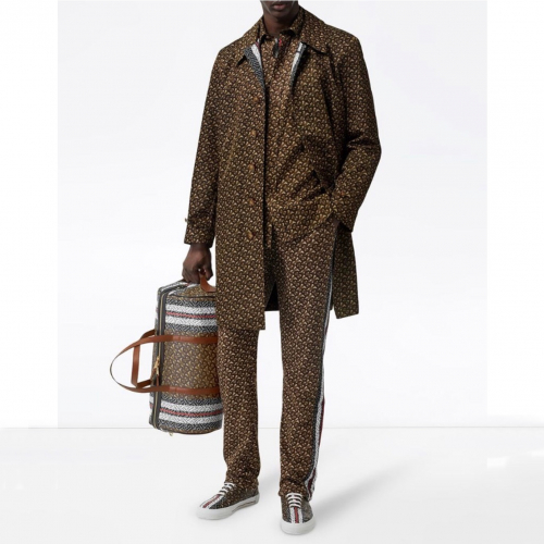 バーバリーメンズヴィンテージコットントレンチコートr01399.ブラウン