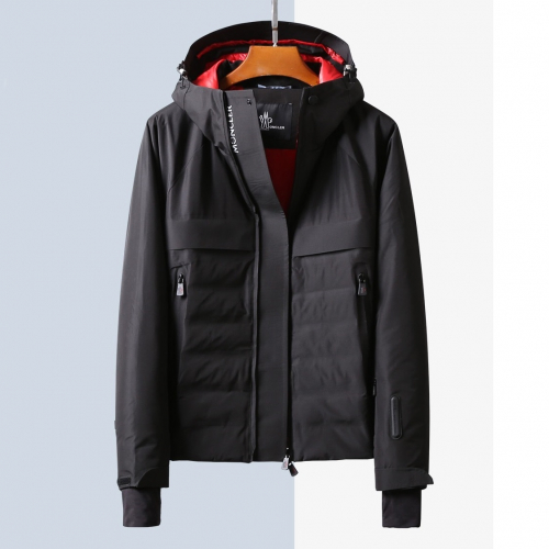モンクレールメンズパッチモダンダックダウンパディングc01054ブラック
