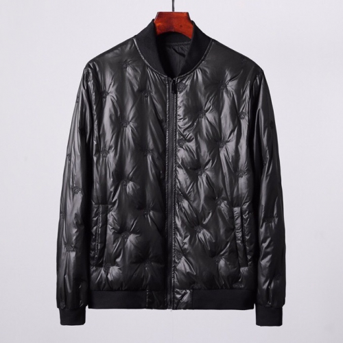 ヴェルサーチェメンズダックダウンジャケットr0347ブラック