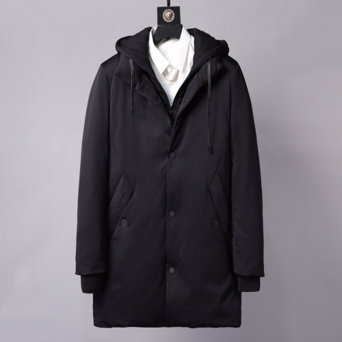 アルマーニメンズカジュアルダウンロングジャケットm0382ブラック