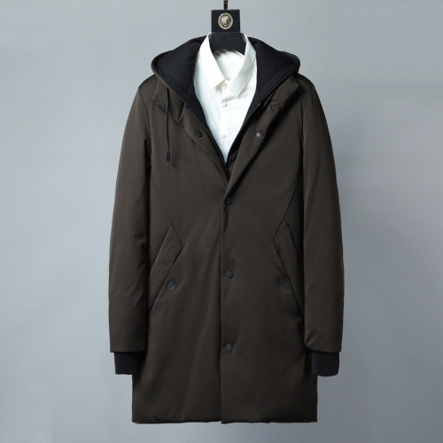 アルマーニメンズカジュアルダウンロングジャケットm0383グリーン