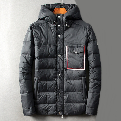 モンクレールメンズパッチモダンダウンパディングc01064.ブラック