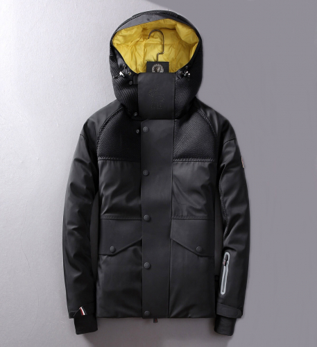 モンクレールメンズパッチモダンダウンジャケットc01067ブラック